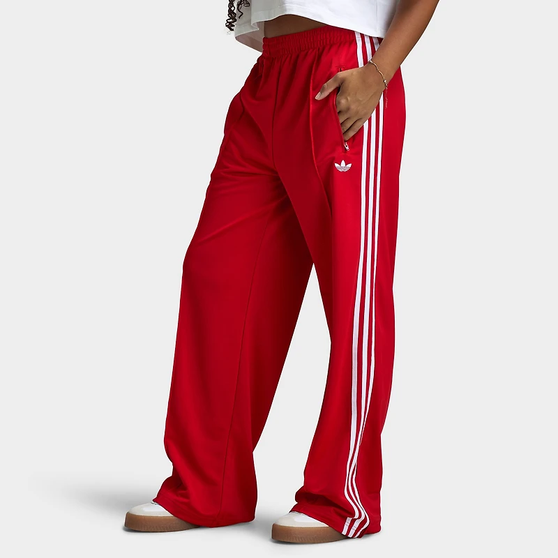 adidas Women's Adicolor Classic Firebird Loose Trackpants Better Scarlet / White