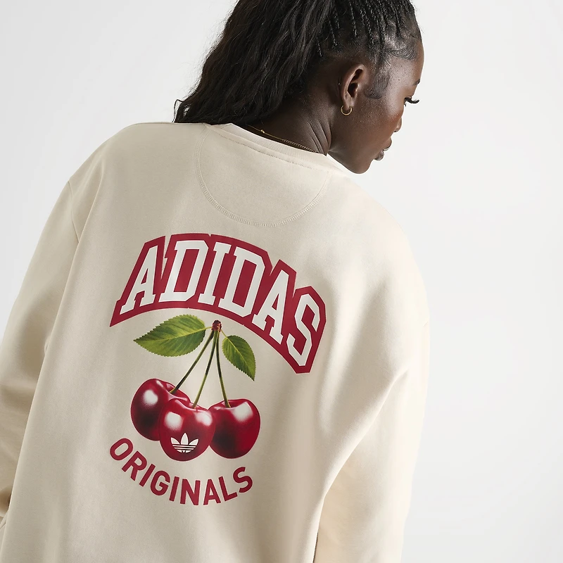 adidas Femme Crewneck Cerise / Blanc Merveilleux