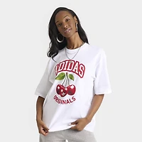 adidas Women's Cherry Boyfriend Tee / Wonder White