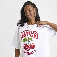 adidas Women's Cherry Boyfriend Tee / Wonder White