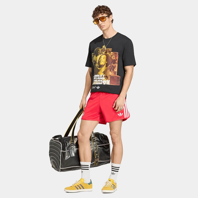 adidas Bob Marley Front Graphic Tee / Black