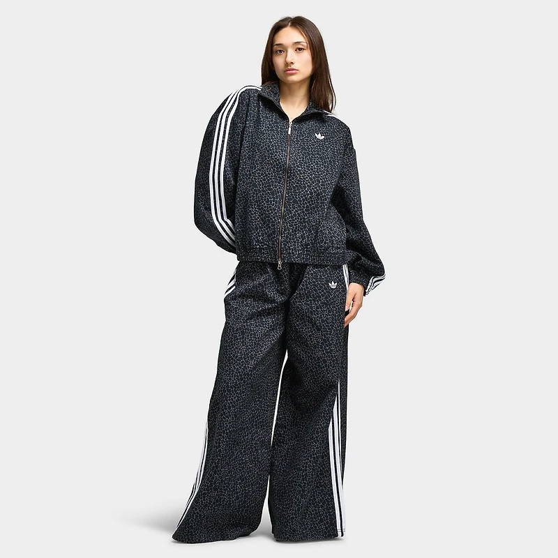 Adidas Women's Firebird Oversized AOP Denim Black / Grey Six