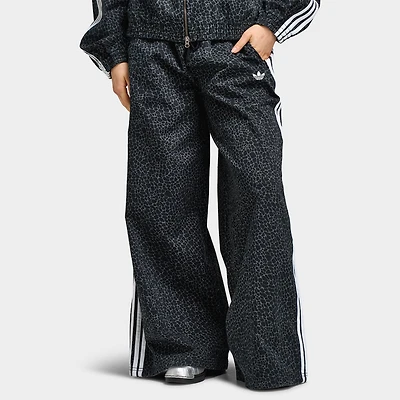 adidas Women's Firebird Oversized AOP Denim Black / Grey Six