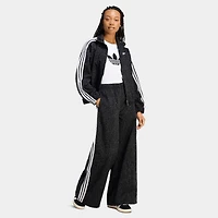 adidas Women's Firebird Oversized AOP Denim Black / Grey Six