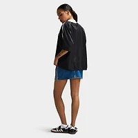 adidas Women's 3 Stripe Jacquard Tee Black / White