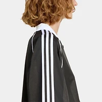 Adidas Women's 3 Stripe Jacquard Tee Black / White