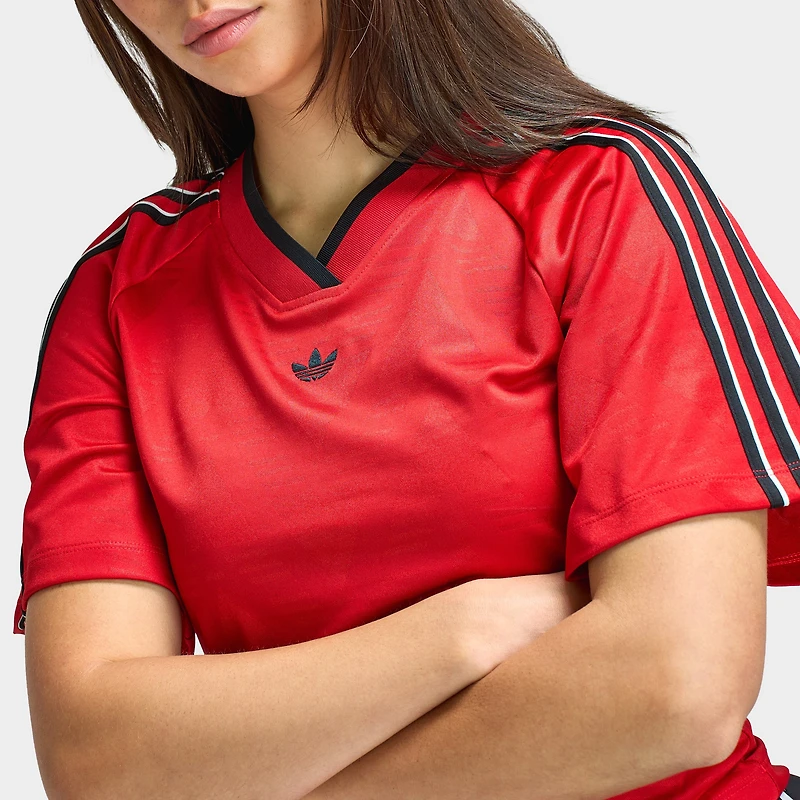 adidas Women's Rouched Foot Jersey / Better Scarlet