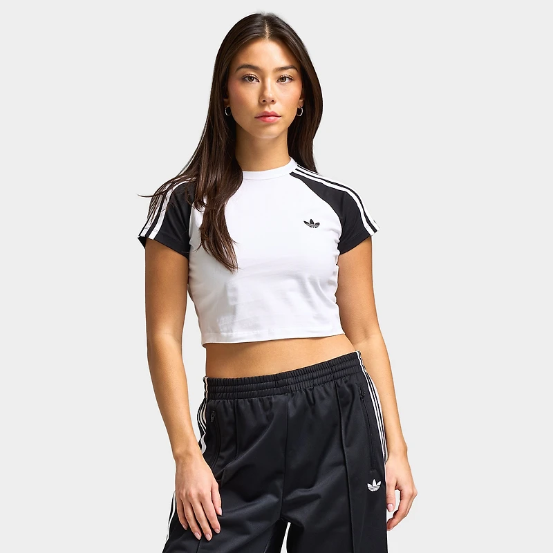 adidas Women's Baby Tee White / Black