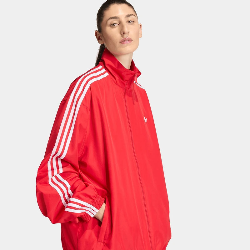 adidas Femmes Firebird Veste de survêtement / Rouge écarlate