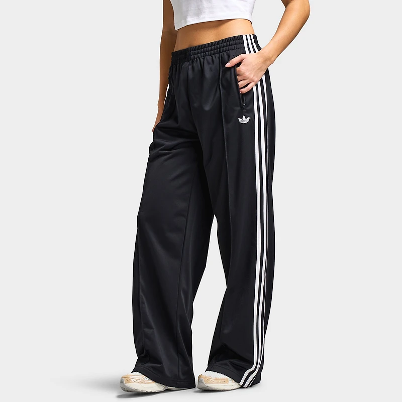 adidas Femmes Pantalon de survêtement ample Firebird Noir / Blanc