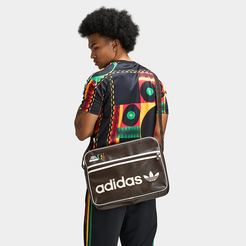 adidas Bob Marley Airliner Shoulder Bag / Dark Brown