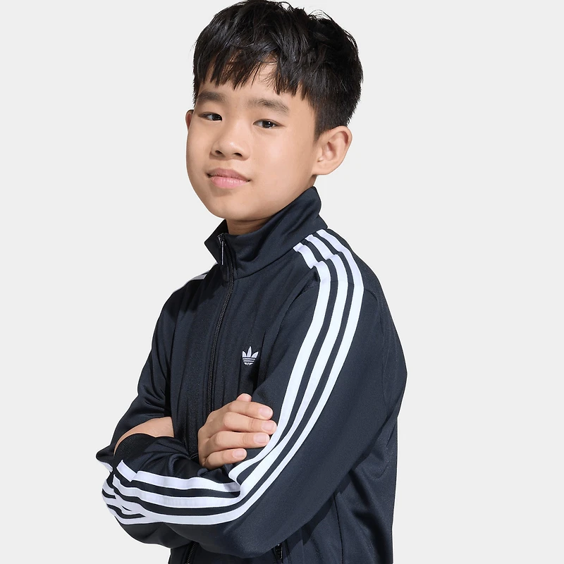 adidas Juniors' Firebird Track Jacket Black / White