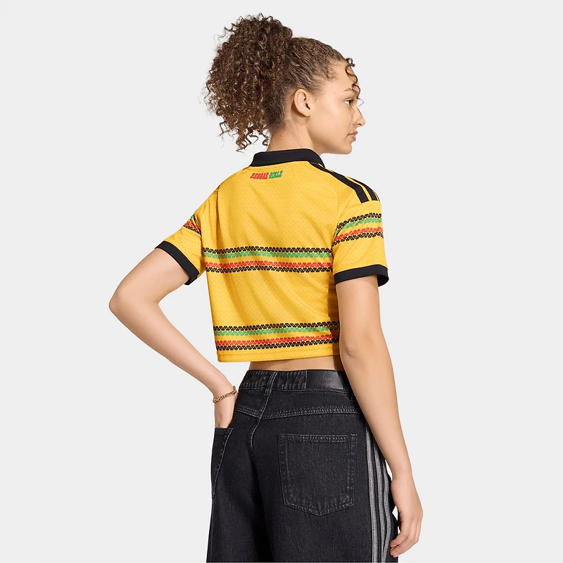 adidas Women's Jamaica Jersey Cropped / Yellow
