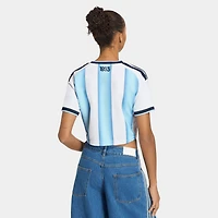 adidas Women's Argentina Jersey Cropped White / Blue