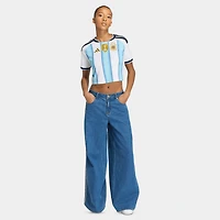 adidas Women's Argentina Jersey Cropped White / Blue
