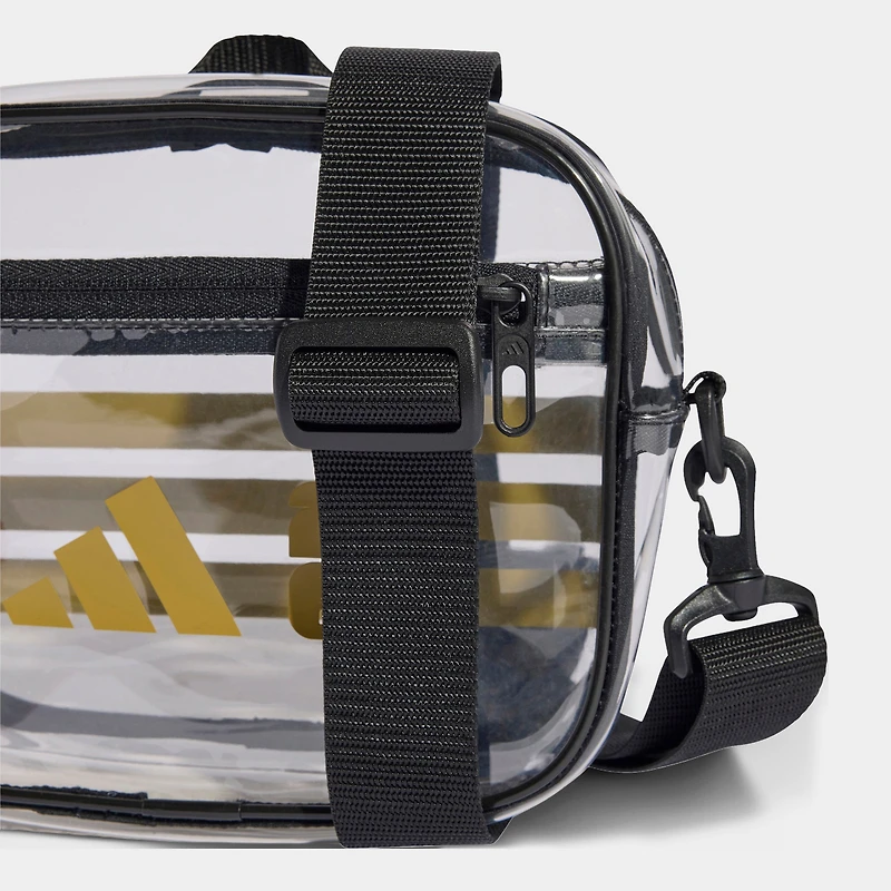 adidas Sac bandoulière transparent Noir / Doré