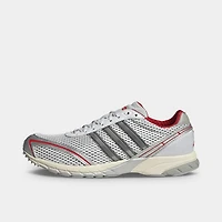 adidas Women's Adizero Adios OG Silver Metallic / Black - Better Scarlet