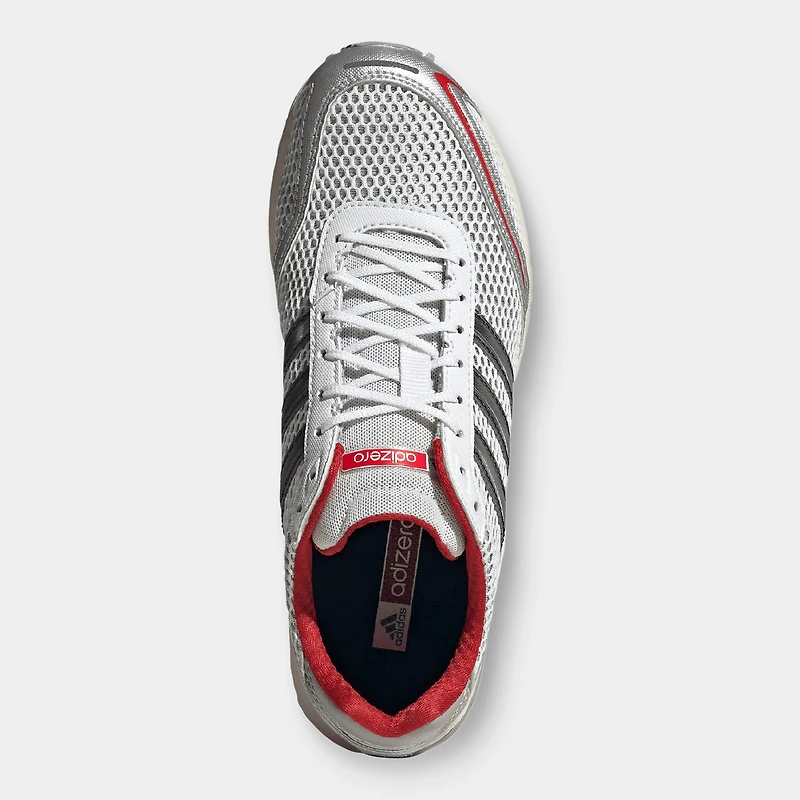 adidas Women's Adizero Adios OG Silver Metallic / Black - Better Scarlet