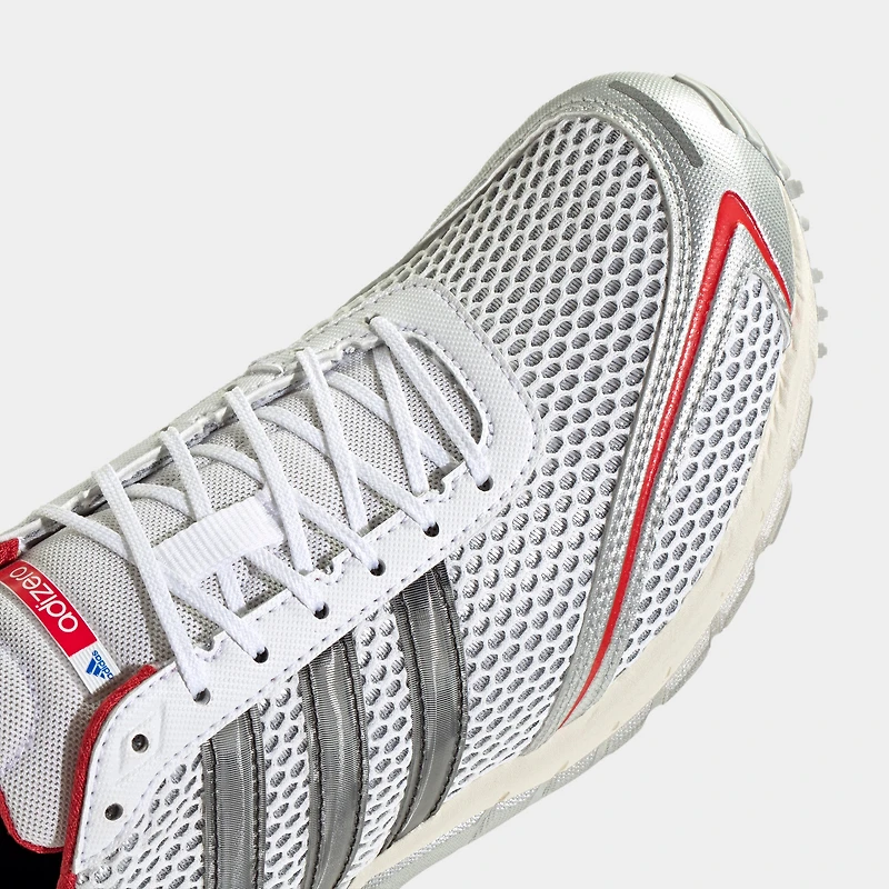 adidas Women's Adizero Adios OG Silver Metallic / Black - Better Scarlet