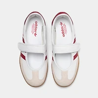 adidas Samba Jane pour filles - Blanc / Rouge Victory Gomme