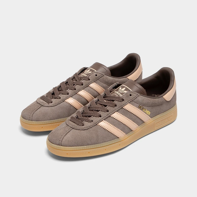 adidas Femmes Muenchen Earth Strata / Halo Blush - Gomme
