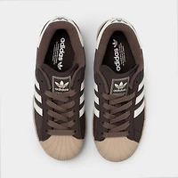 adidas Junior Superstar 2 Café / Blanc cassé - Kaki