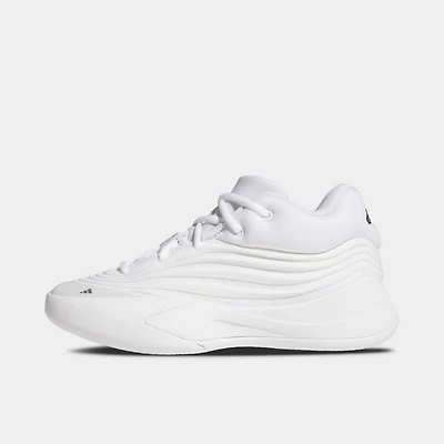 adidas Juniors' Dame X White / Zero Metallic - Silver