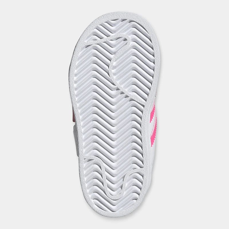 adidas chaussures Superstar Les Bisounours LED à scratch pour bébés Blanc / Rose lucide - tendre