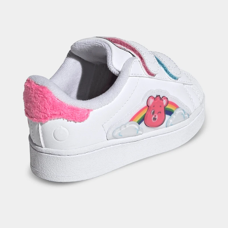 adidas Infants' Care Bears Superstar LED Lights Comfort Closure White / Lucid Pink - Bliss