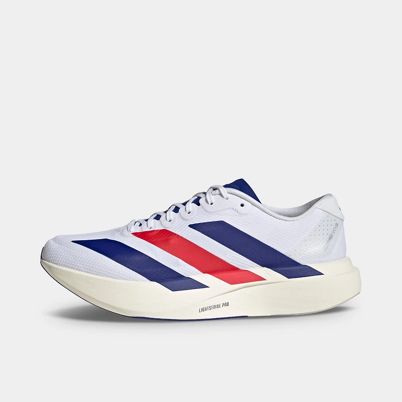 adidas Adizero Evo SL Blanc / Encre mystère - Rubis pur
