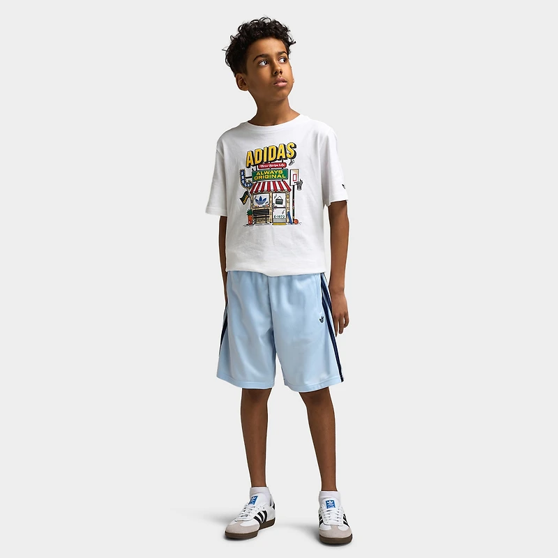 adidas Juniors' Firebird Shorts / Crystal Sky