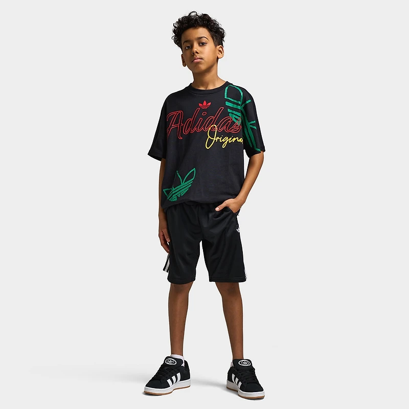 adidas Juniors' Loose Fit Logo Love Tee / Black