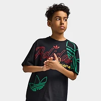 adidas Juniors t-shirt ample avec logo Love / Noir