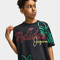 adidas Juniors t-shirt ample avec logo Love / Noir