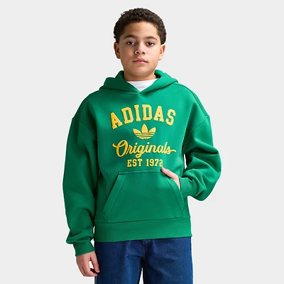 adidas Juniors' Varsity Fleece Hoodie / Bold Green