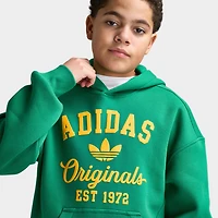 adidas Juniors' Varsity Fleece Hoodie / Bold Green