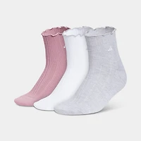 adidas Originals Ruffle Quarter Socks (3-Pack) / Multi