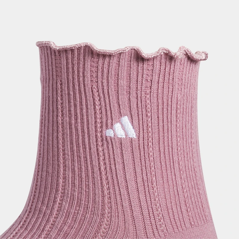 adidas Originals Ruffle Quarter Socks (3-Pack) / Multi