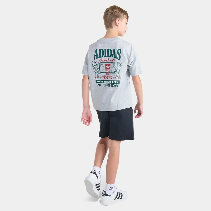 adidas Juniors' Backboard Loose Fit T-Shirt / Medium Heather