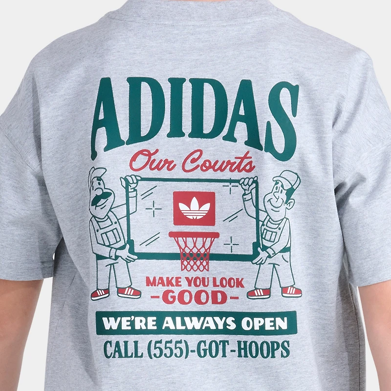 adidas Junior Backboard T-shirt Coupe Ample / Heather Moyen