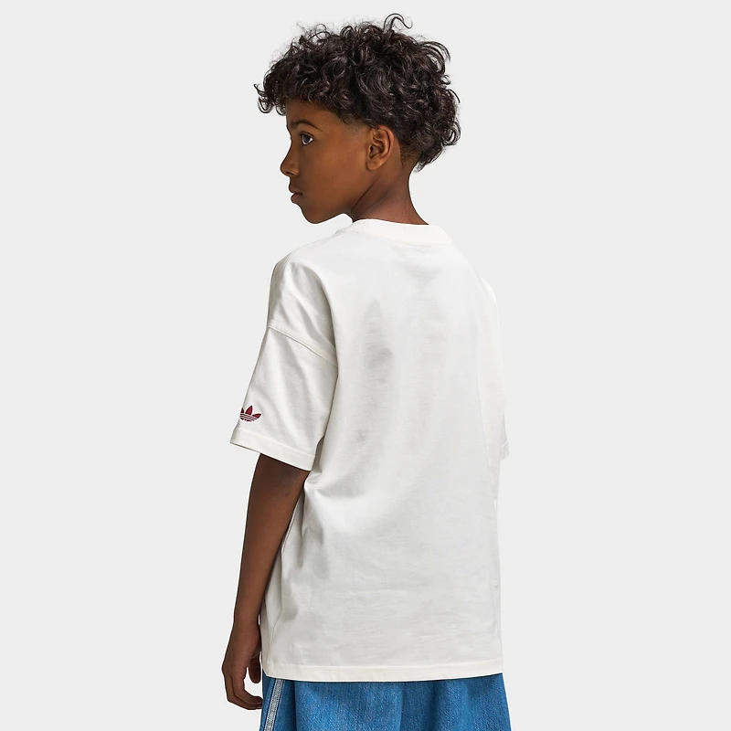 adidas Juniors' Foodcart Loose Fit T-Shirt / Cloud White