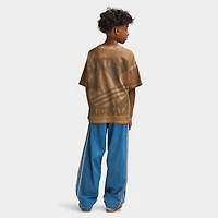 adidas Juniors' Washed T-Shirt / Khaki