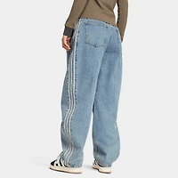 adidas High Rise Barrel Leg Denim Pant / Worn Blue