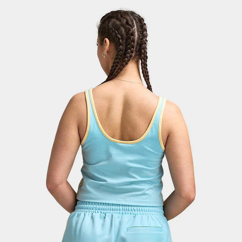 adidas Femmes Débardeur slim / Bleu glacier