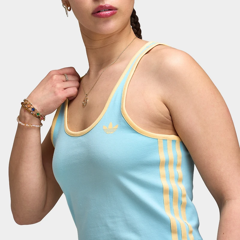 adidas Femmes Débardeur slim / Bleu glacier