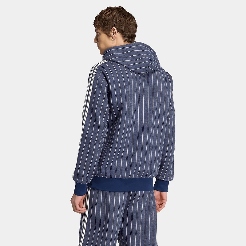 adidas Pinstripes Hoodie / Night Indigo