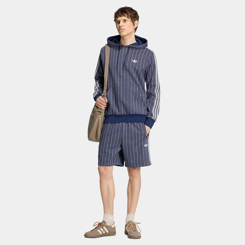 adidas Pinstripes Hoodie / Night Indigo