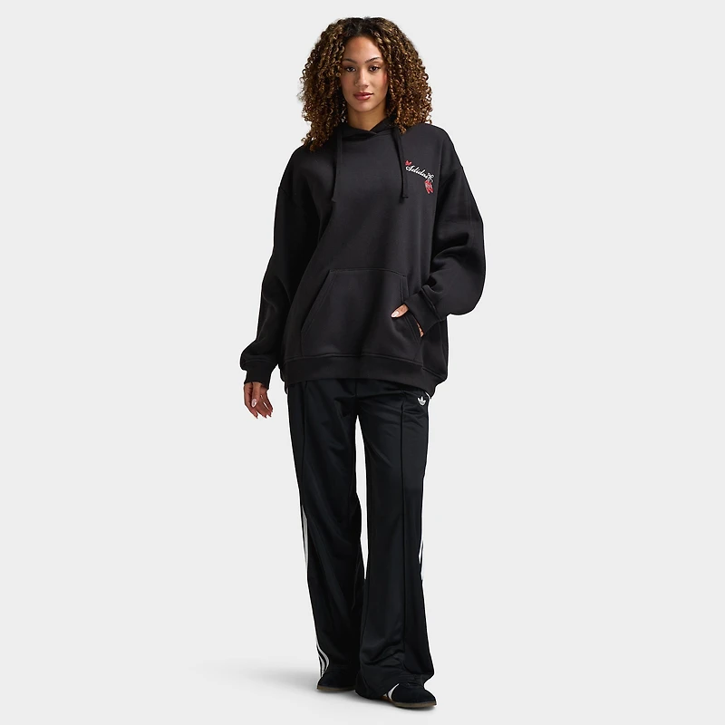 adidas Femmes Chandail à capuchon avec nœud graphique / Noir