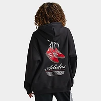 adidas Women's Footwear Bow Graphic Hoodie / Black
