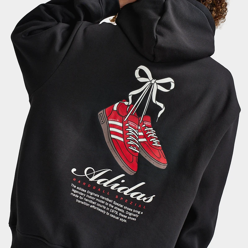 adidas Femmes Chandail à capuchon avec nœud graphique / Noir